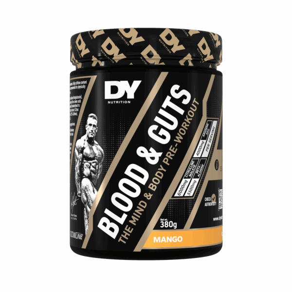 Blood and Guts pre workout DY Nutrition 380g - Mango